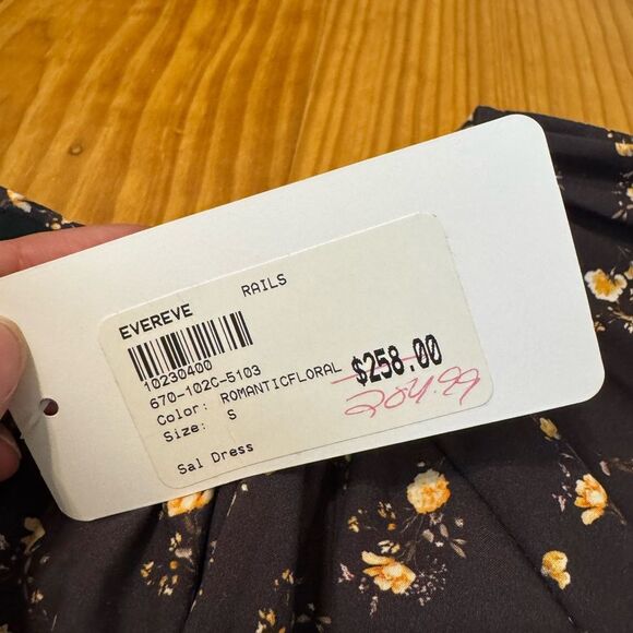 NWT RAILS Sal Romantic Floral Peasant Midi Dress Women’s SIZE SMALL - Picture 9 of 16